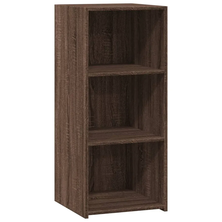 Buffet chêne marron 40x41x93 cm bois d'ingénierie - 2