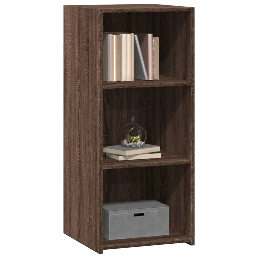 Buffet chêne marron 40x41x93 cm bois d'ingénierie - 3