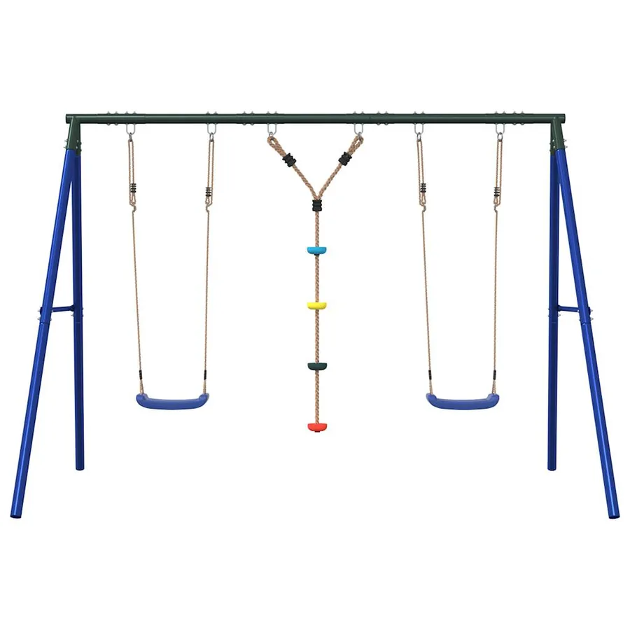 Ensemble balançoire d'extérieur balançoires et corde à disque - 3