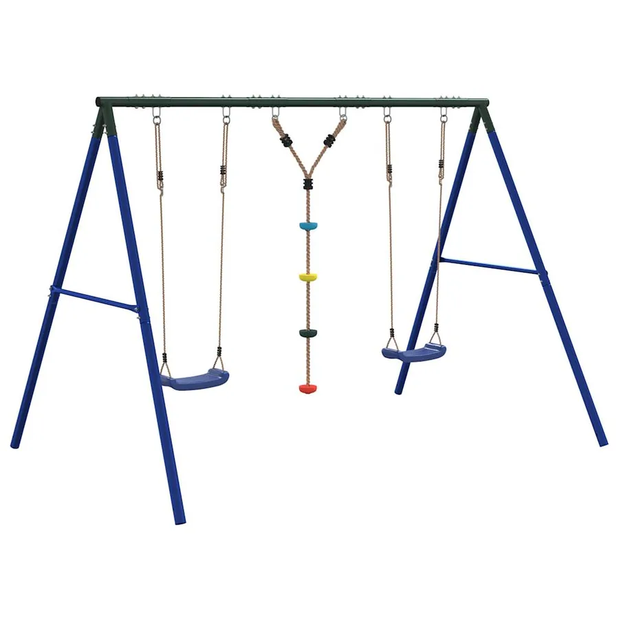 Ensemble balançoire d'extérieur balançoires et corde à disque - 5