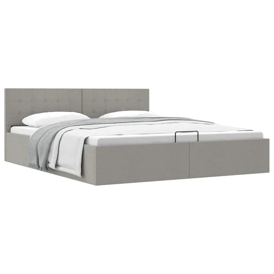 Cadre de lit à rangement hydraulique sans matelas 160x200 cm - 2