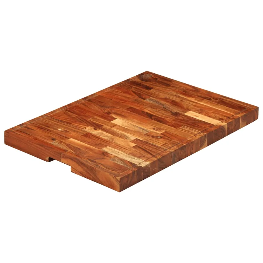 Planche à découper 60x42x4 cm bois d'acacia massif - 2