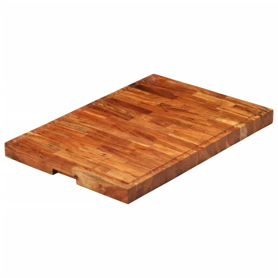 Planche à découper 60x42x4 cm bois d'acacia massif - 3