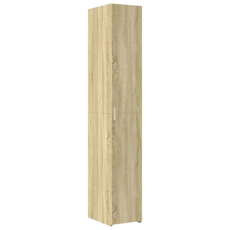 Buffet haut chêne sonoma 30x42,5x185 cm bois d'ingénierie - 2
