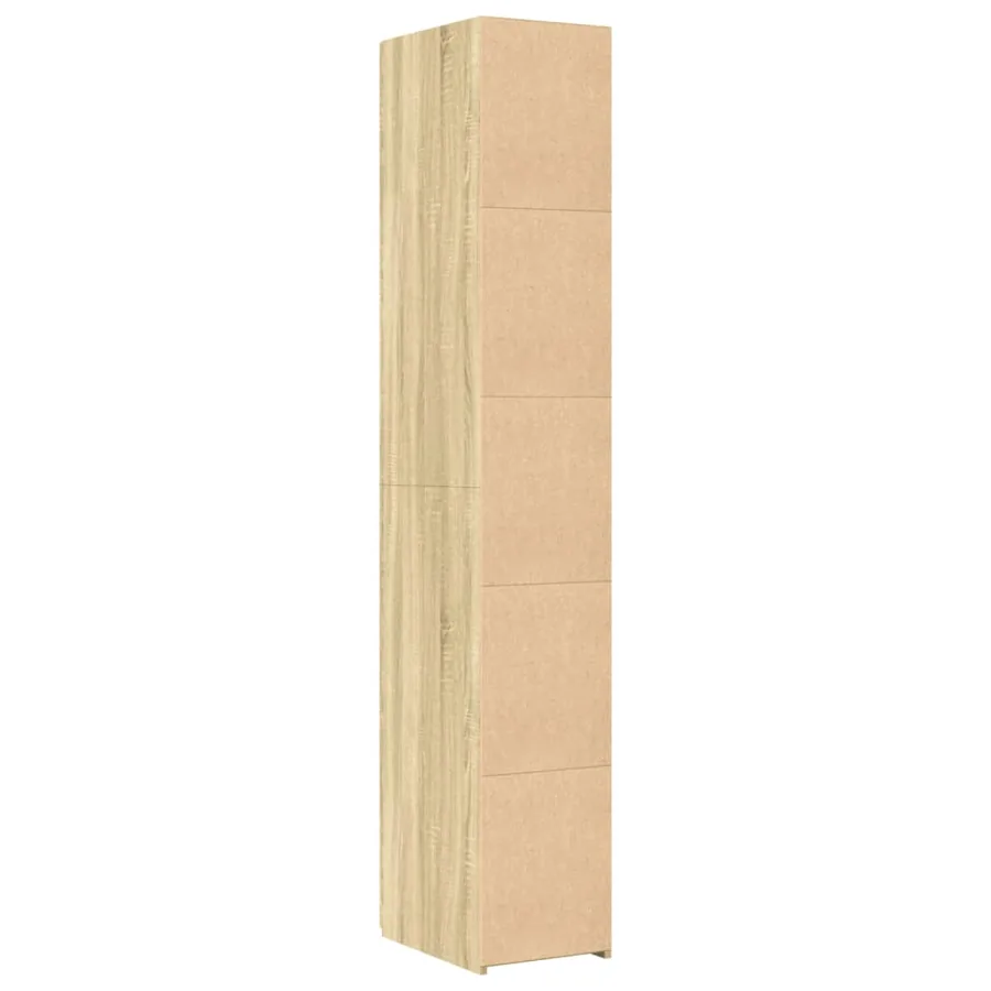Buffet haut chêne sonoma 30x42,5x185 cm bois d'ingénierie - 4