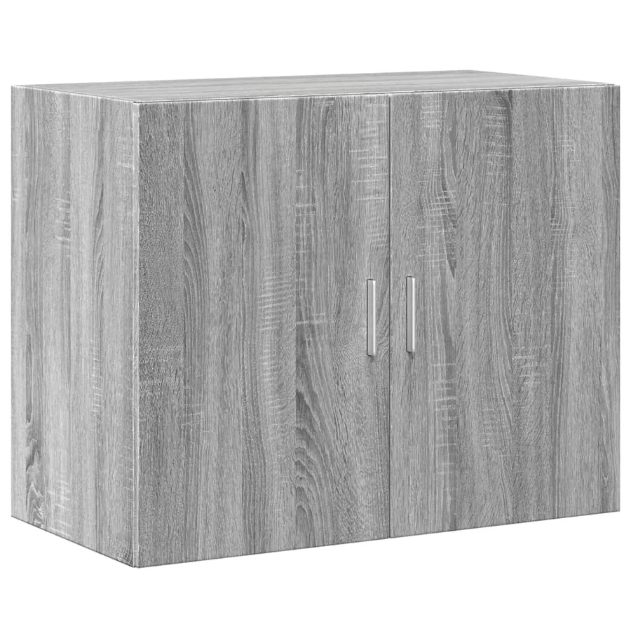 Armoire murale sonoma gris 80x42,5x64 cm bois d'ingénierie - 2