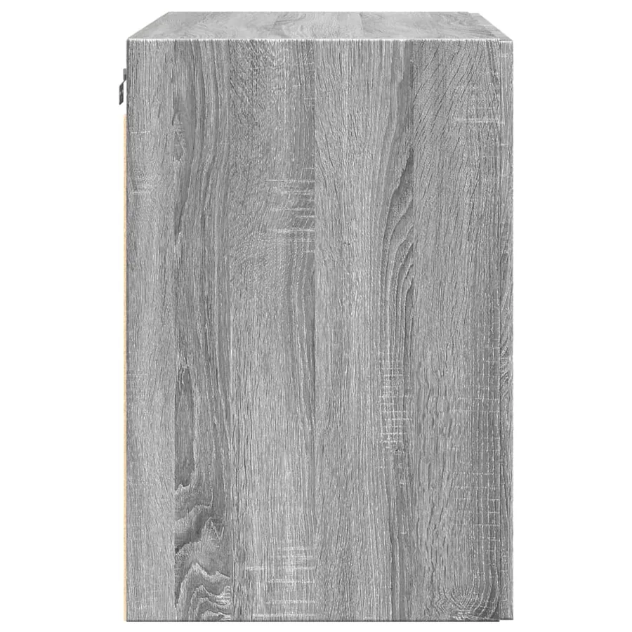 Armoire murale sonoma gris 80x42,5x64 cm bois d'ingénierie - 5