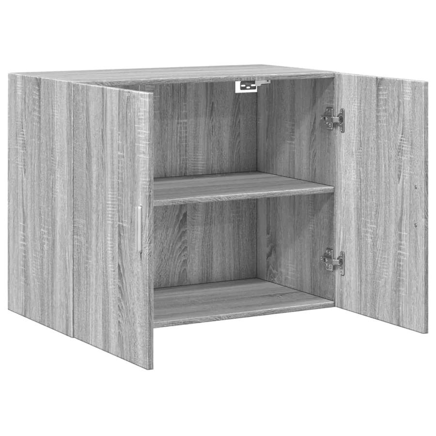Armoire murale sonoma gris 80x42,5x64 cm bois d'ingénierie - 7