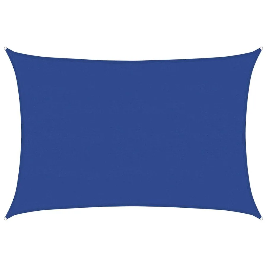 Voile d'ombrage 160 g/m² rectangulaire bleu 5x6 m PEHD - 2