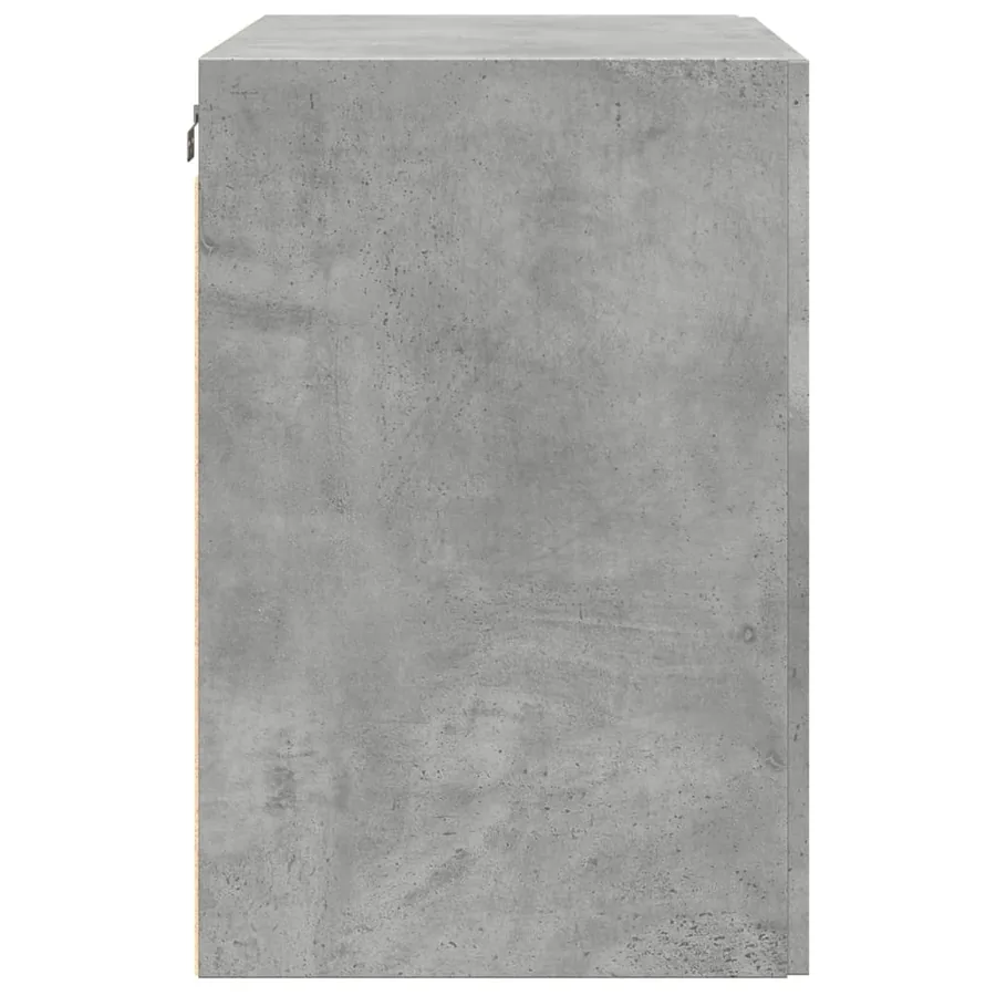 Armoire murale gris béton 80x42,5x64 cm bois d'ingénierie - 5