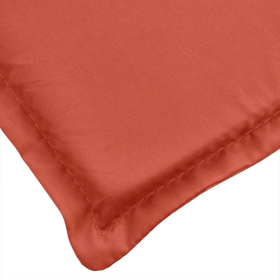 Coussin de chaise longue rouge mélangé (75+105) x 50 x 4 cm tissu - 6