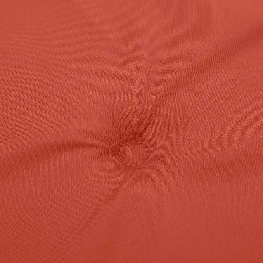 Coussin de chaise longue rouge mélangé (75+105) x 50 x 4 cm tissu - 7