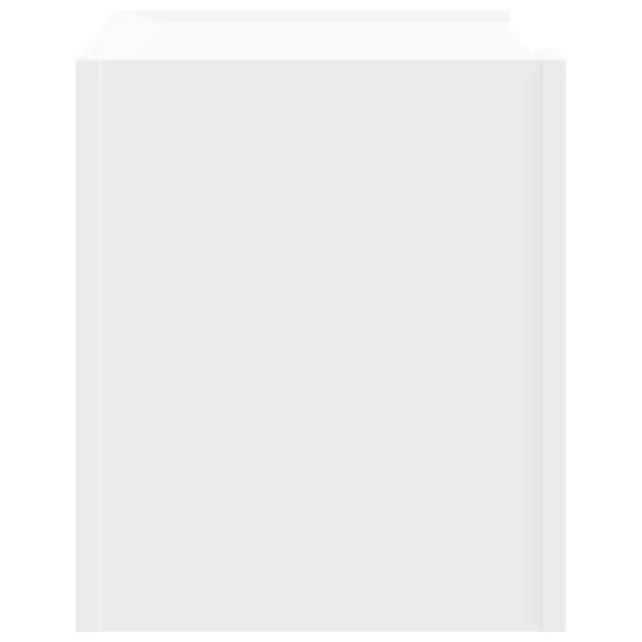 Table de chevet murale blanc 45x30x35 cm - 5