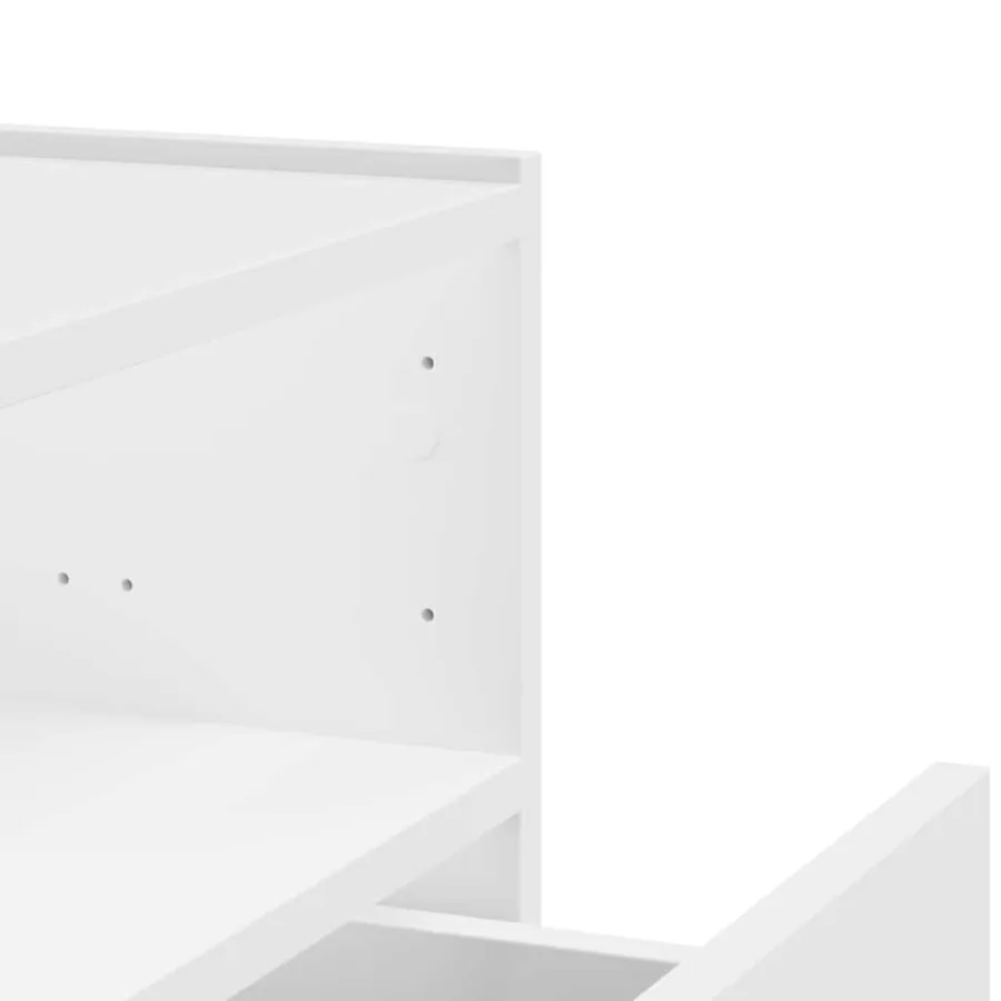 Table de chevet murale blanc 45x30x35 cm - 9