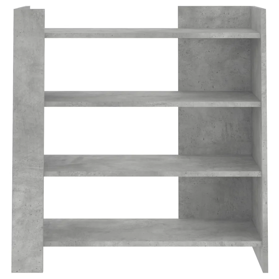 Buffet gris béton 73,5x35x75 cm bois d'ingénierie - 4