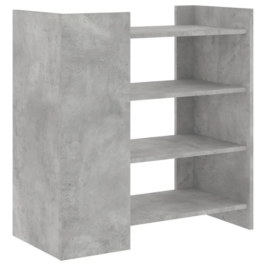 Buffet gris béton 73,5x35x75 cm bois d'ingénierie - 6
