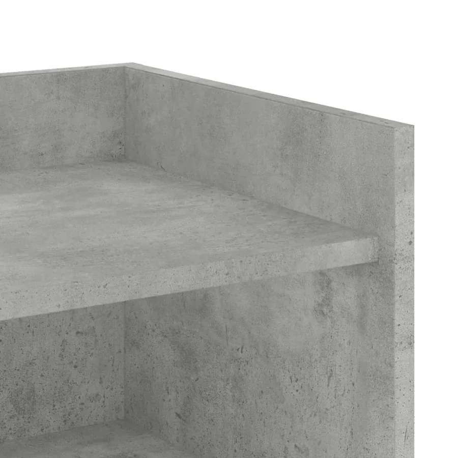 Buffet gris béton 73,5x35x75 cm bois d'ingénierie - 8