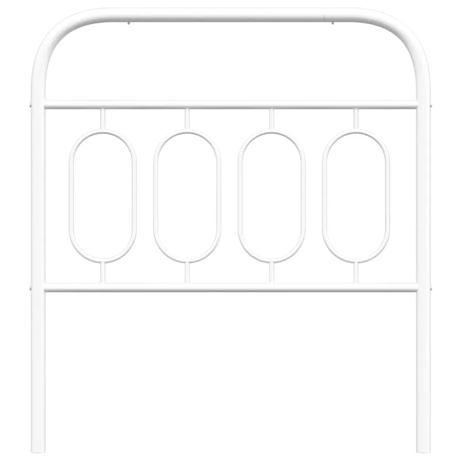 Tête de lit de remplacement métal blanc 90 cm - 4