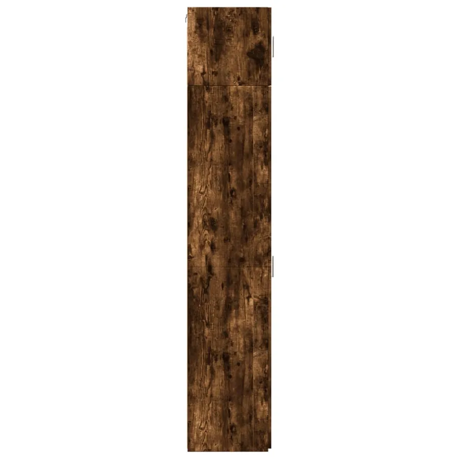 Armoire de rangement mince chêne fumé 45x42,5x225 cm - 7