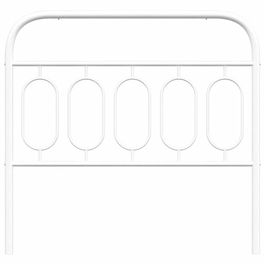 Tête de lit de remplacement métal blanc 100 cm - 4