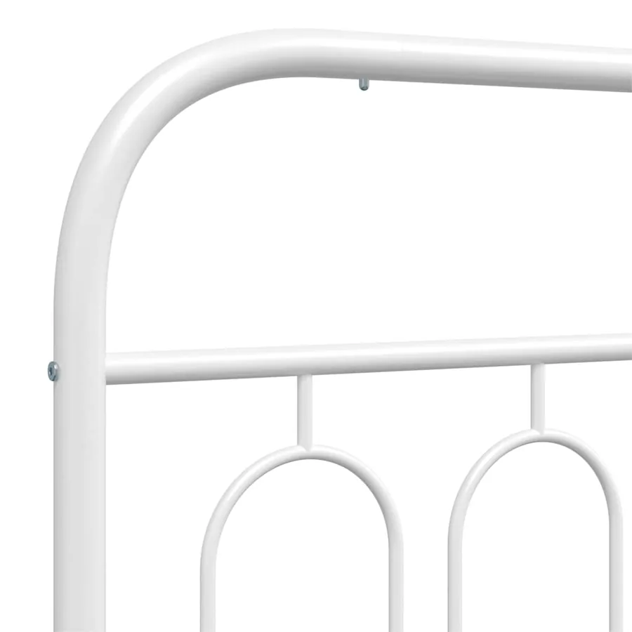 Tête de lit de remplacement métal blanc 100 cm - 5