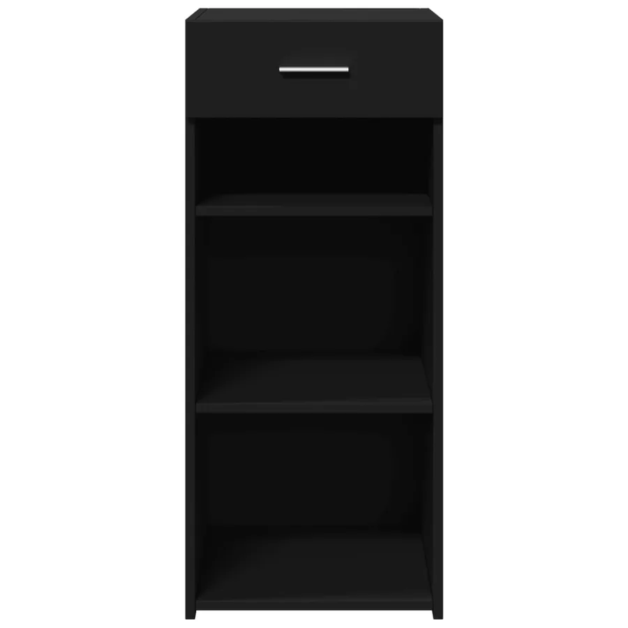 Buffet noir 40x42,5x93 cm bois d'ingénierie - 4