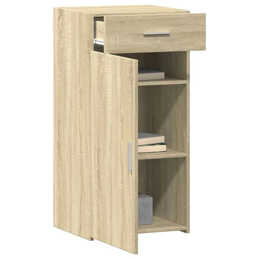 Buffet chêne sonoma 45x42,5x93 cm bois d'ingénierie - 3