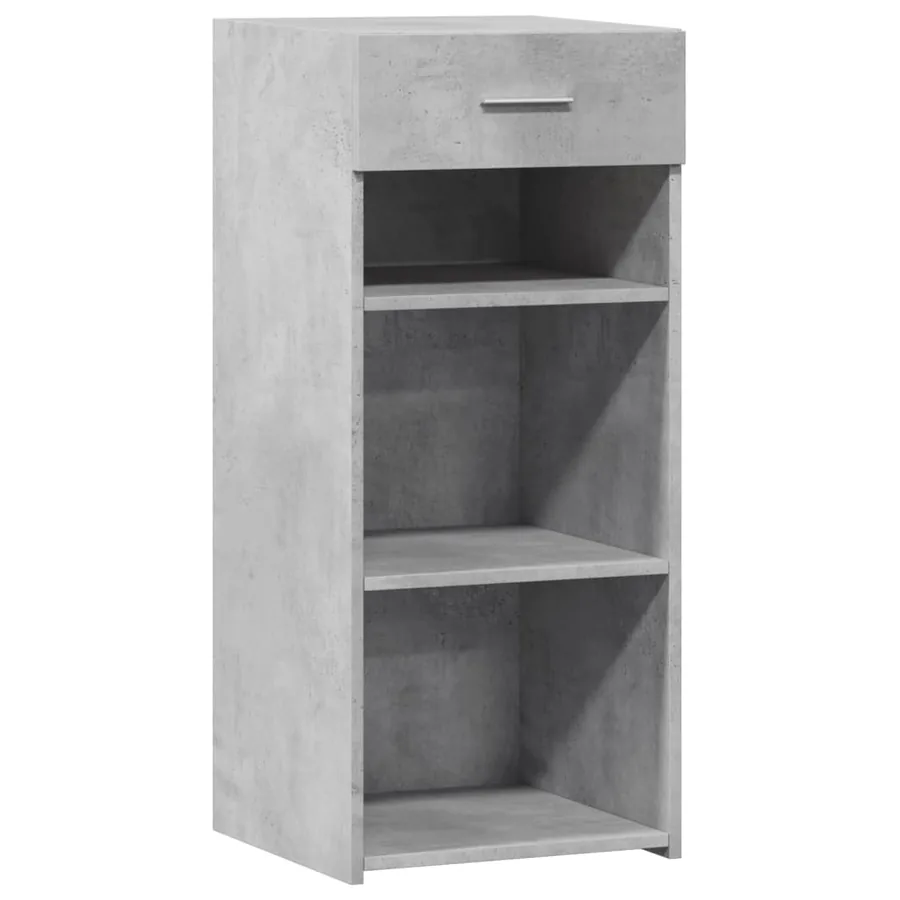 Buffet gris béton 40x42,5x93 cm bois d'ingénierie - 2
