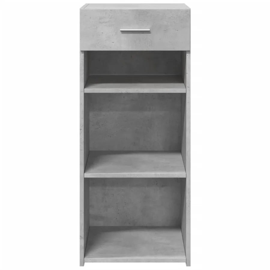 Buffet gris béton 40x42,5x93 cm bois d'ingénierie - 4