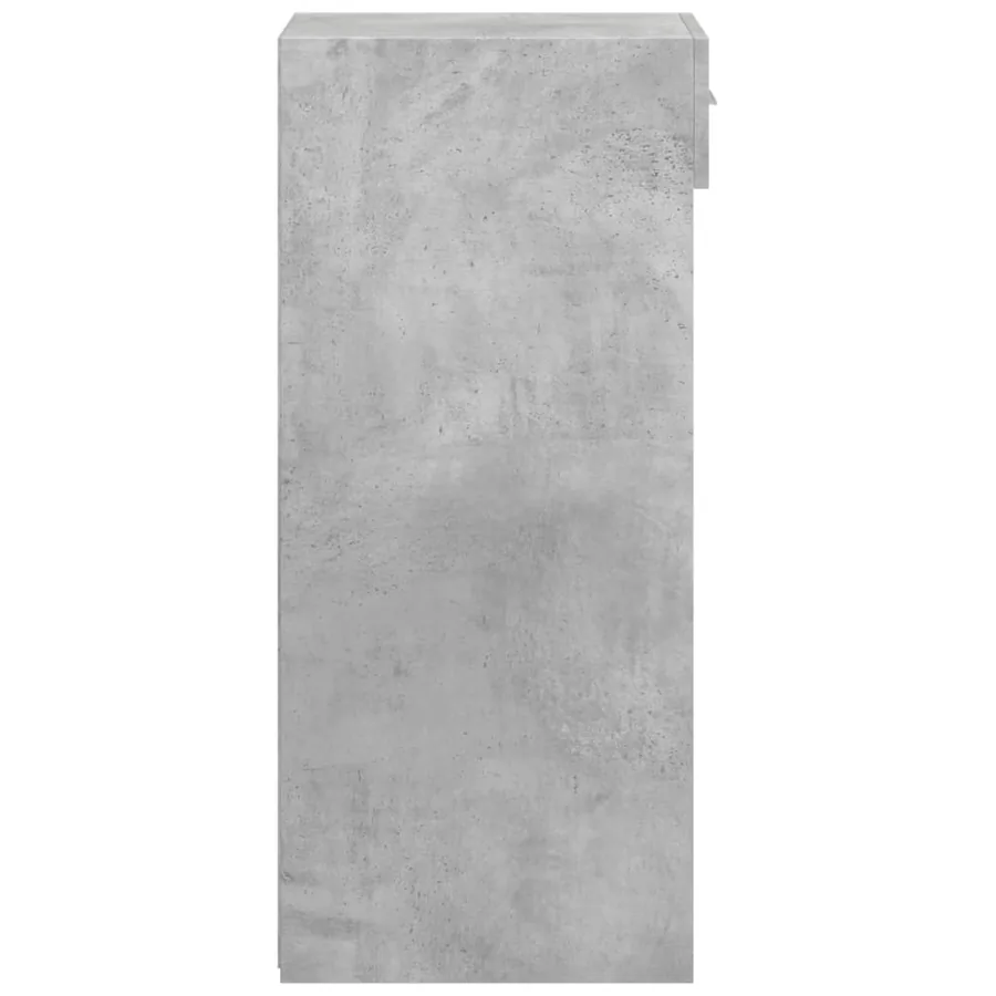 Buffet gris béton 40x42,5x93 cm bois d'ingénierie - 5