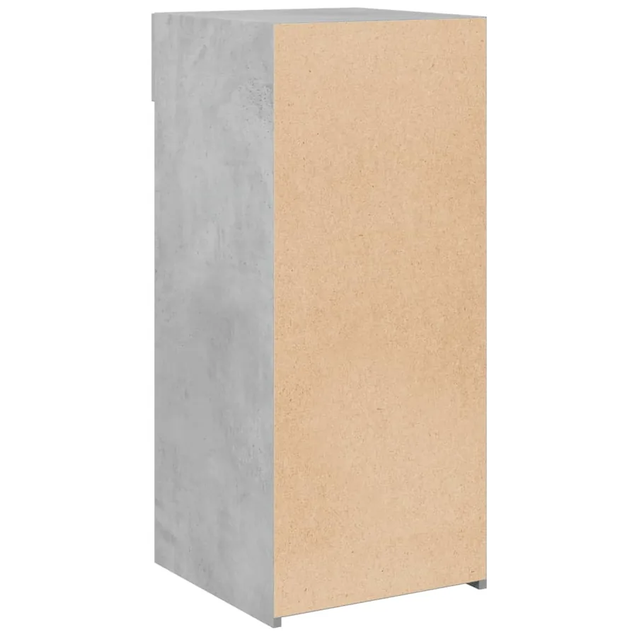 Buffet gris béton 40x42,5x93 cm bois d'ingénierie - 6