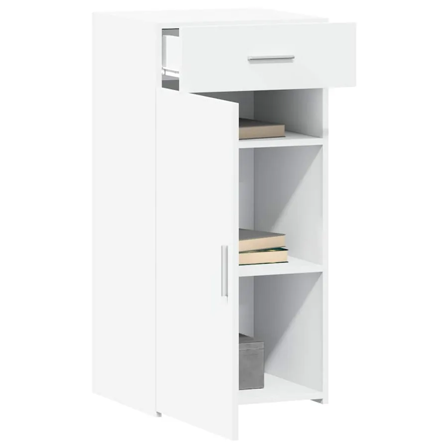 Buffet blanc 45x42,5x93 cm bois d'ingénierie - 3