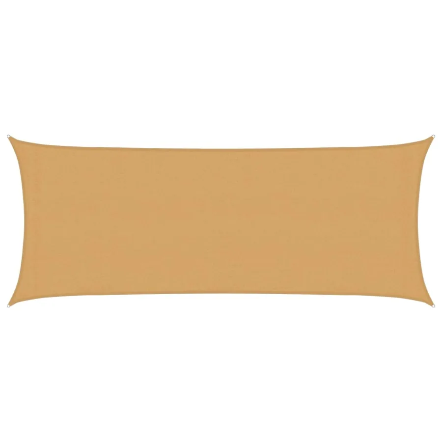 Voile d'ombrage 160 g/m² rectangulaire sable 2x4,5 m PEHD - 2