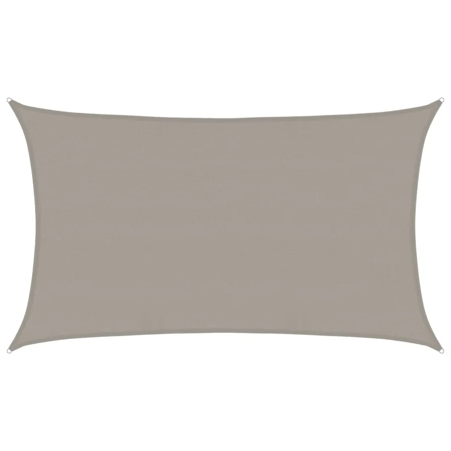 Voile d'ombrage 160 g/m² rectangulaire gris clair 5x8 m PEHD - 2