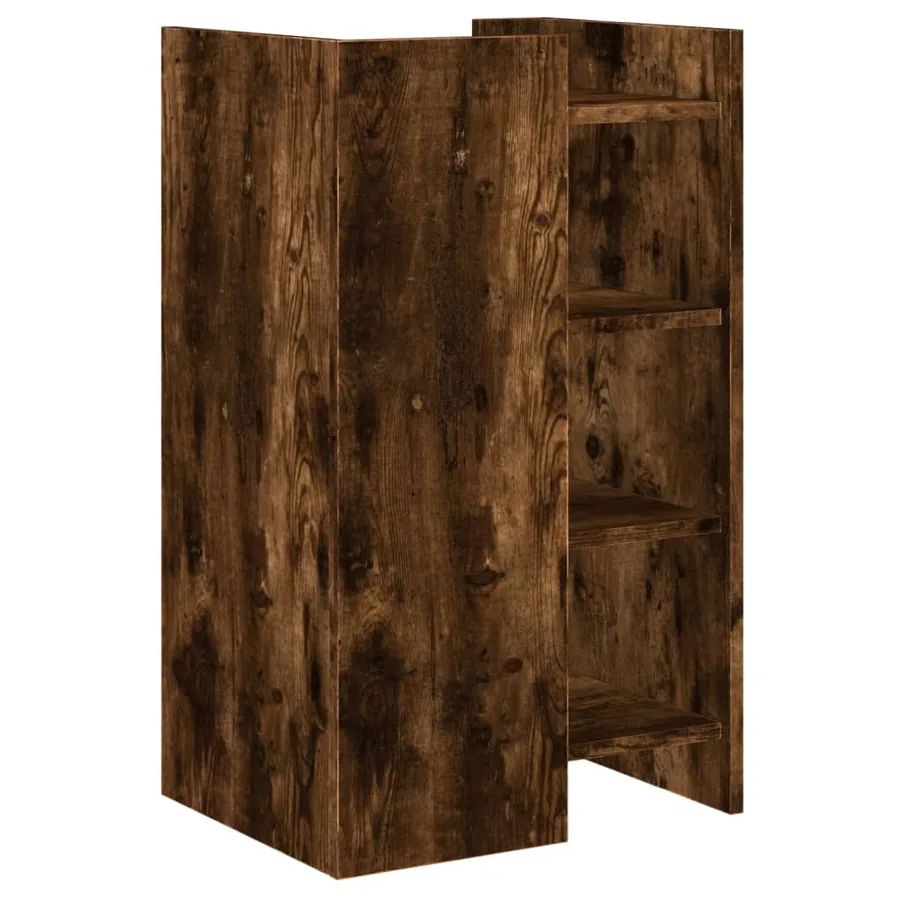 Buffet chêne fumé 45x35x75 cm bois d'ingénierie - 6