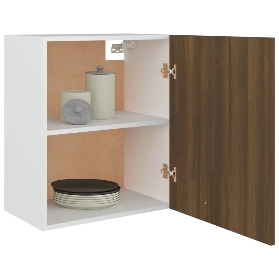 Armoire suspendue "Lyon" Chêne brun 50 x 31 x 60 cm Bois d'ingénierie - 8