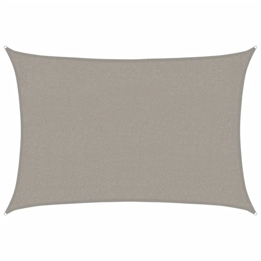 Voile d'ombrage 160 g/m² rectangulaire gris clair 2x3 m PEHD - 2