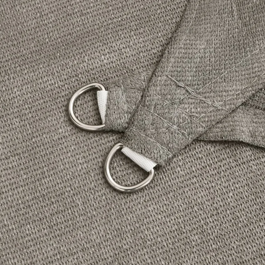 Voile d'ombrage 160 g/m² rectangulaire gris clair 2x3 m PEHD - 5
