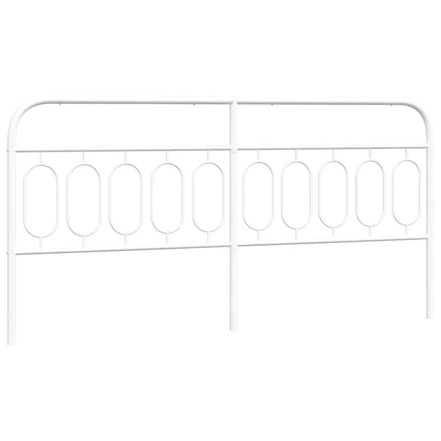 Tête de lit de remplacement métal blanc 200 cm - 2