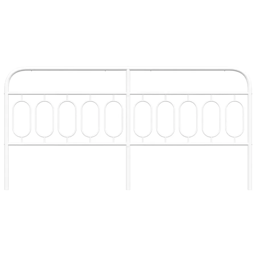 Tête de lit de remplacement métal blanc 200 cm - 4