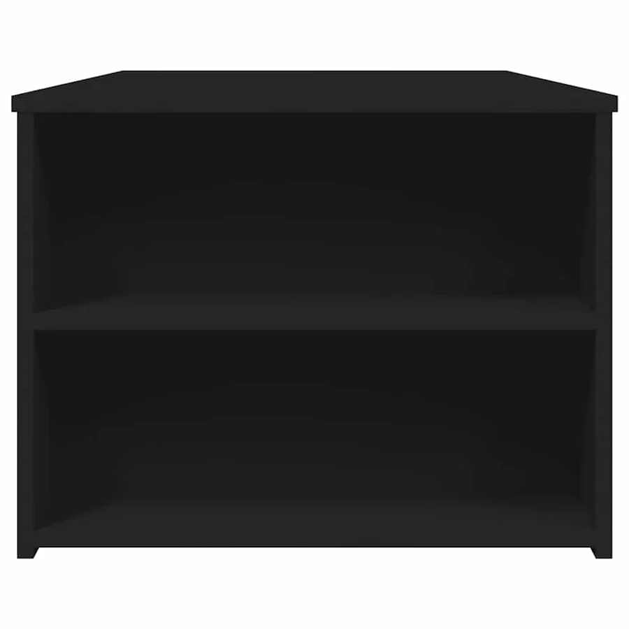 Table basse noir 102x55x42 cm bois d'ingénierie - 5