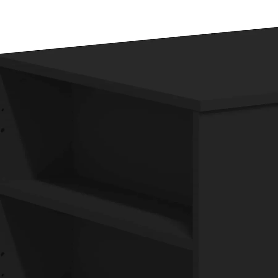Table basse noir 102x55x42 cm bois d'ingénierie - 7