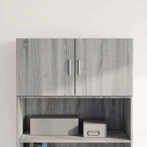 Armoire murale sonoma gris 80x42,5x40 cm bois d'ingénierie