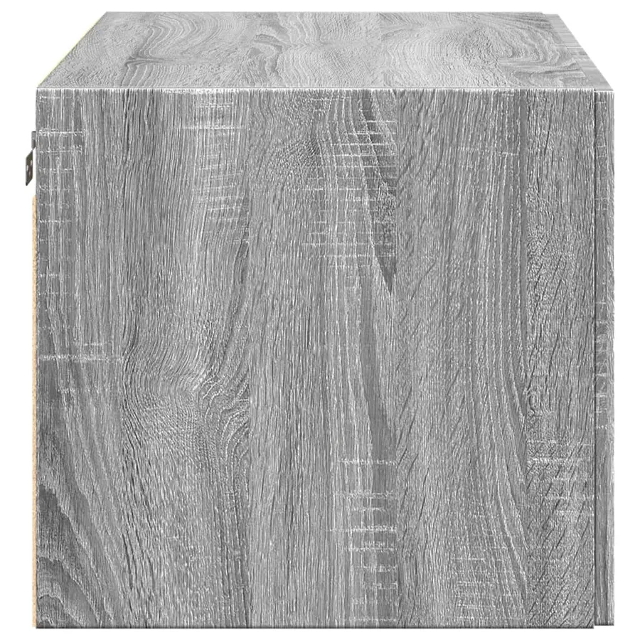 Armoire murale sonoma gris 80x42,5x40 cm bois d'ingénierie - 5