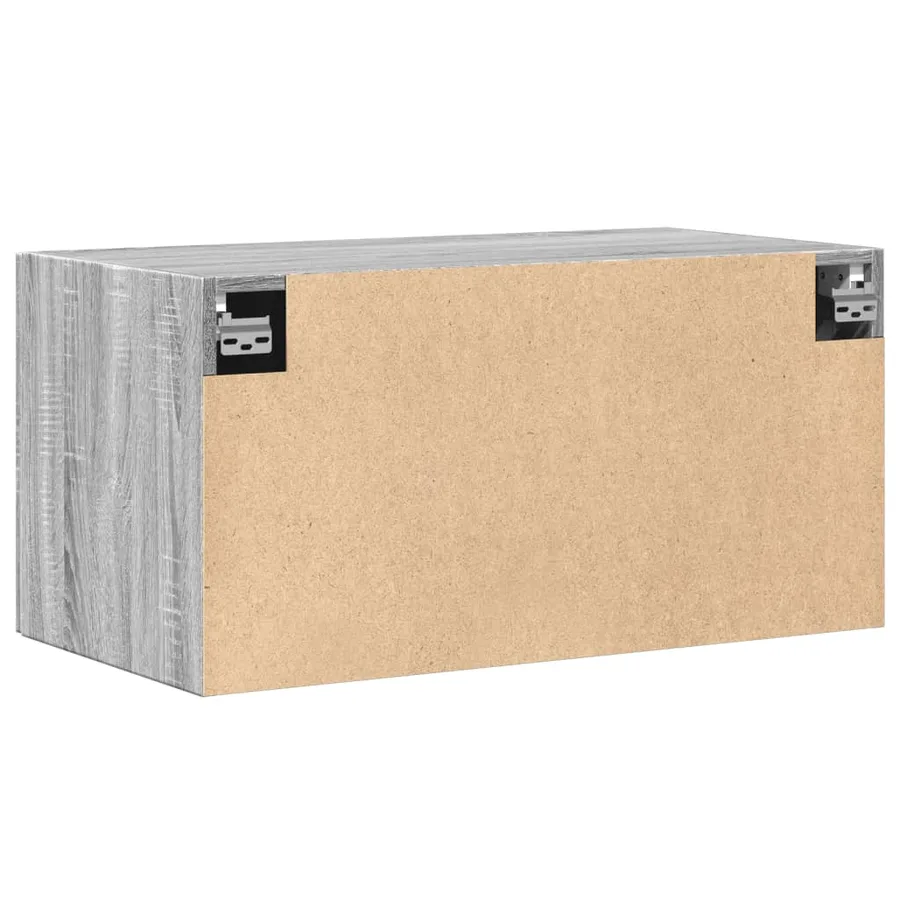 Armoire murale sonoma gris 80x42,5x40 cm bois d'ingénierie - 6