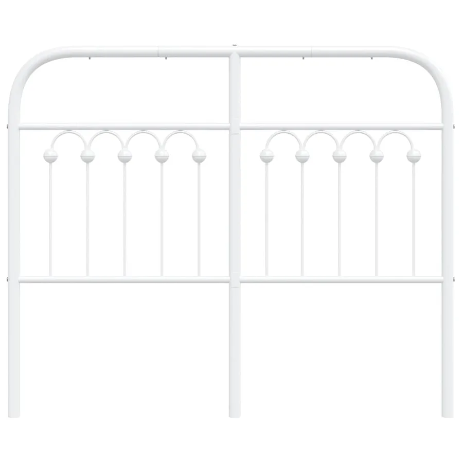 Tête de lit de remplacement métal blanc 120 cm - 4