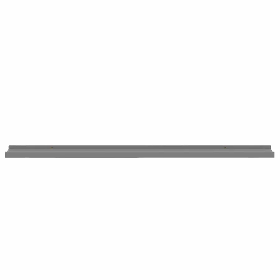 Étagères murales 2 pcs Gris 100x9x3 cm - 6