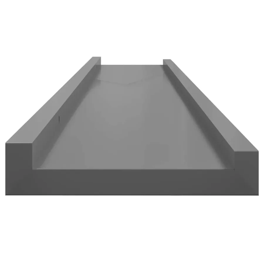 Étagères murales 2 pcs Gris 100x9x3 cm - 7