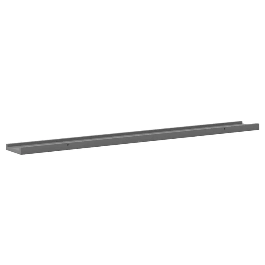 Étagères murales 2 pcs Gris 100x9x3 cm - 8