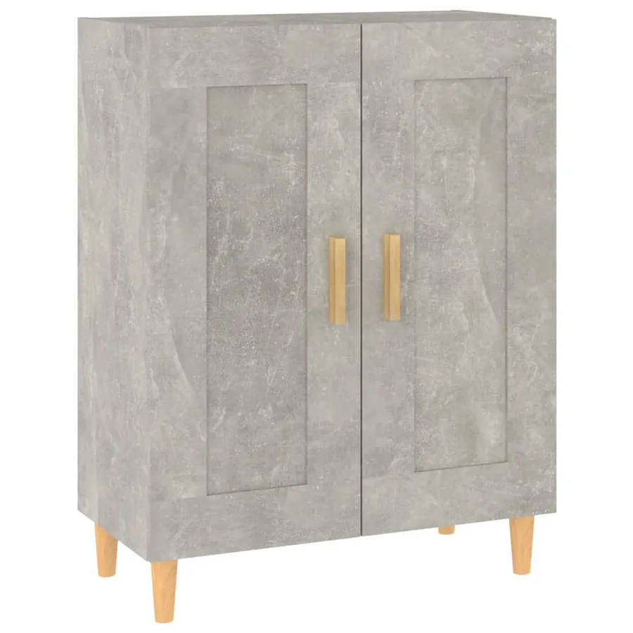 Buffet Gris béton 69,5x34x90 cm Bois d'ingénierie - 2